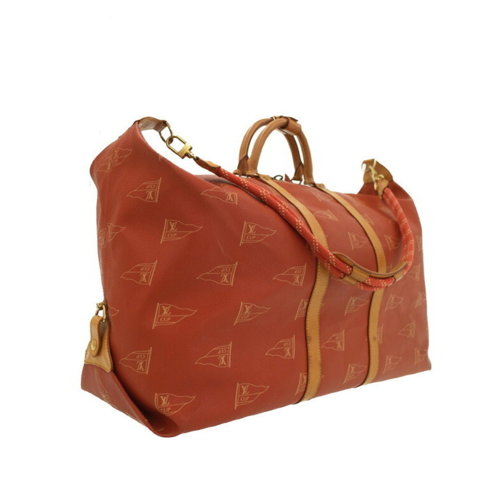 Louis Vuitton Red Americas sailing duffle Cup bag